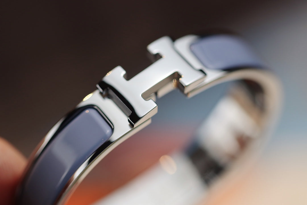 [Super CiCi ]H BRACELET 12MM BLUE GRAY