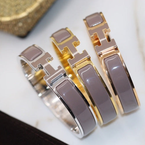 [Super CiCi ]H BRACELET 12MM BROWN