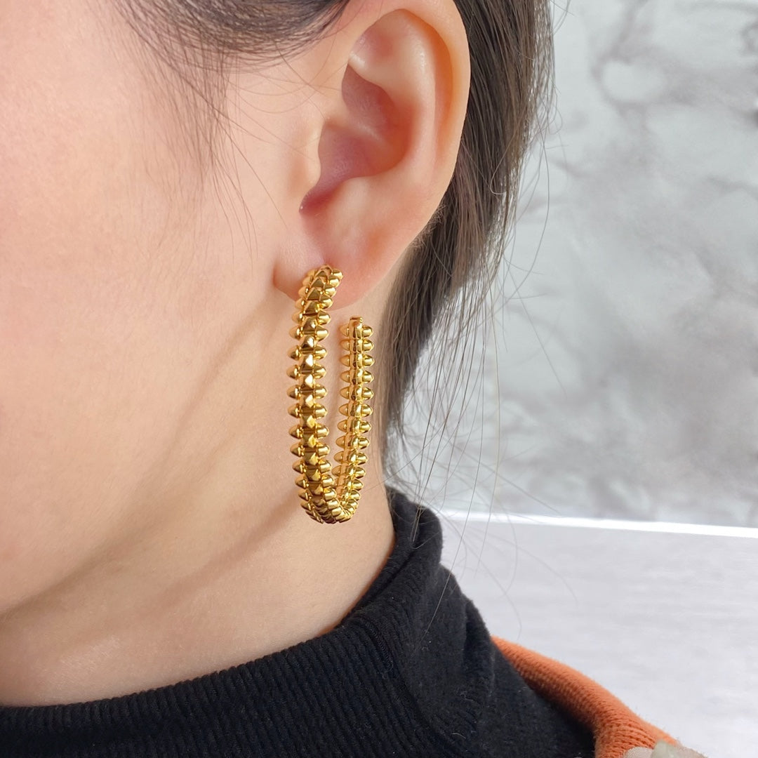 [Super CiCi ]CLASH HOOP EARRINGS