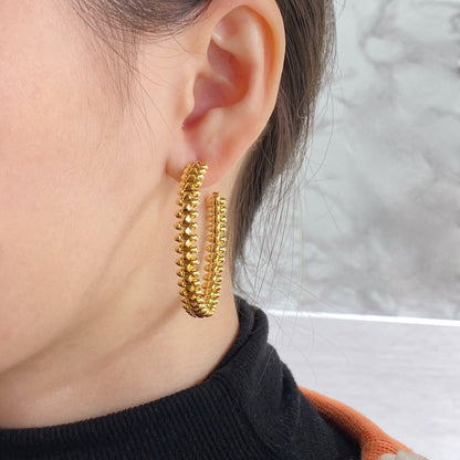 [Super CiCi ]CLASH HOOP EARRINGS