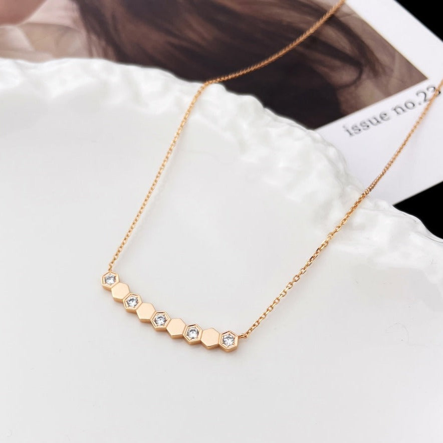 [Super CiCi ]BEE MY LOVE DIAMOND NECKLACE