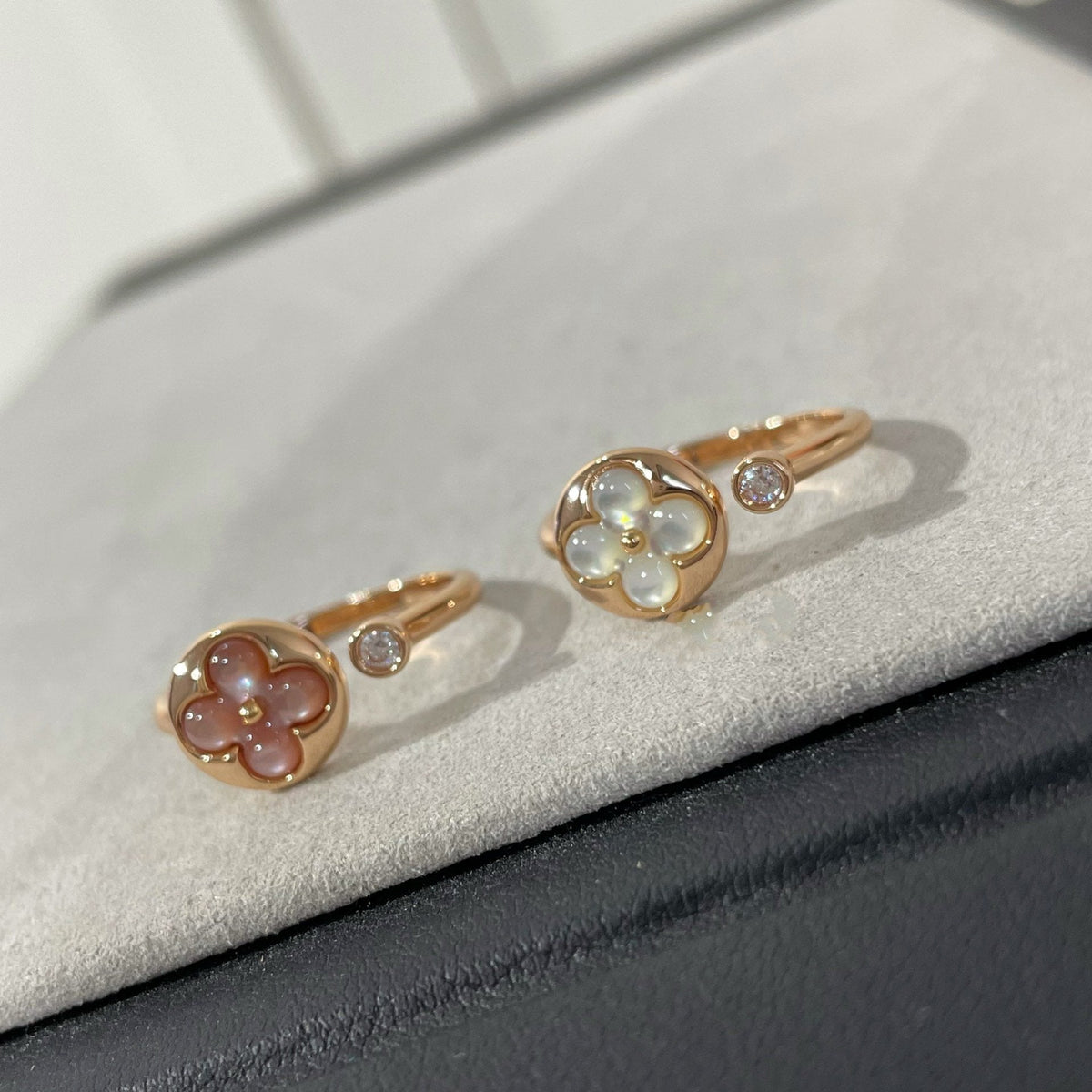 [Super CiCi ]SUN 1 DIAMOND PINK MOP RING