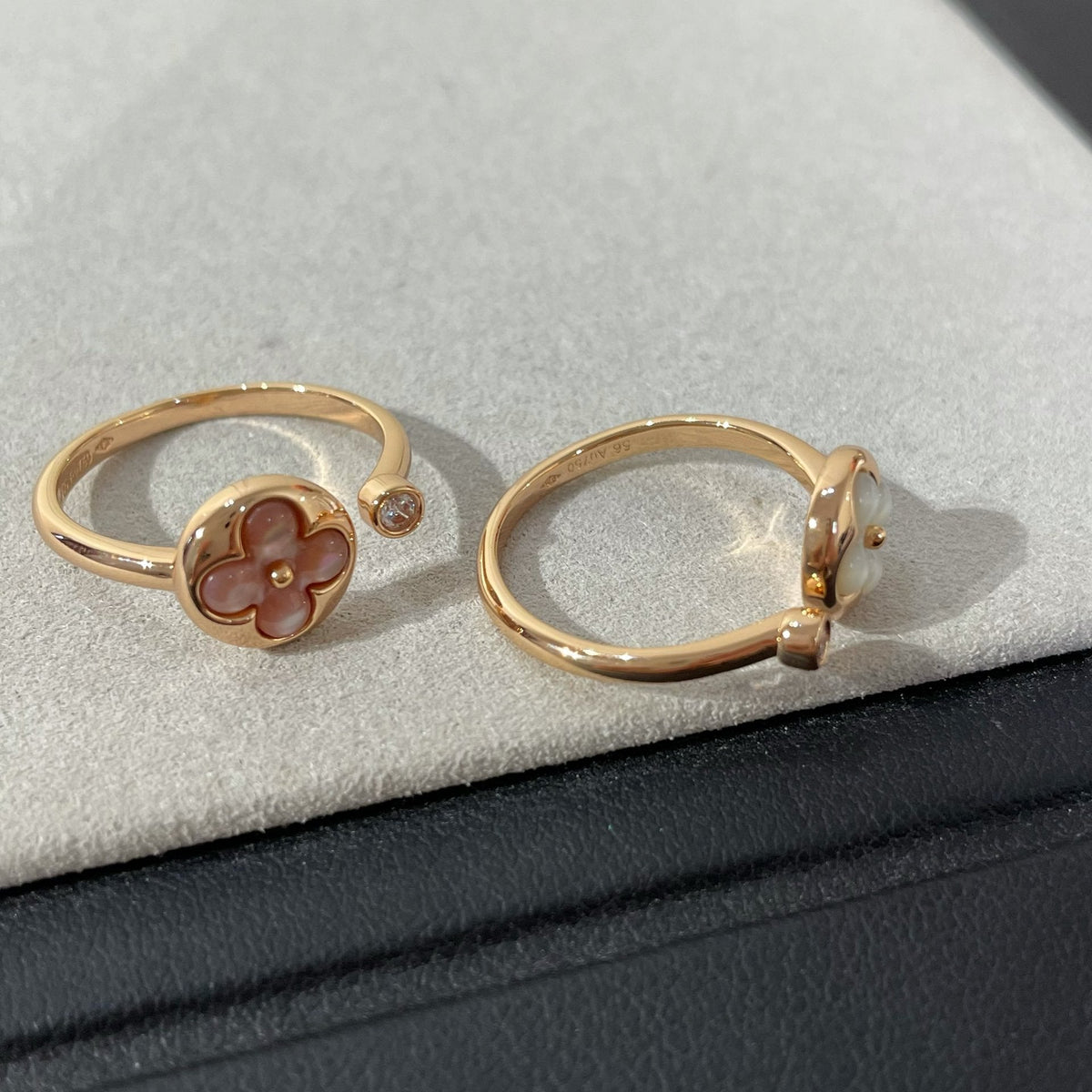 [Super CiCi ]SUN 1 DIAMOND PINK MOP RING