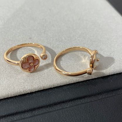 [Super CiCi ]SUN 1 DIAMOND PINK MOP RING