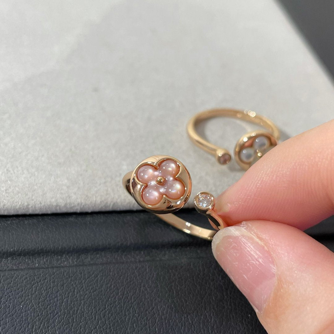 [Super CiCi ]SUN 1 DIAMOND PINK MOP RING