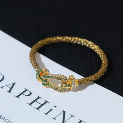 [Super CiCi ]FORCE 10 GOLD GREEN DIAMOND PAVED