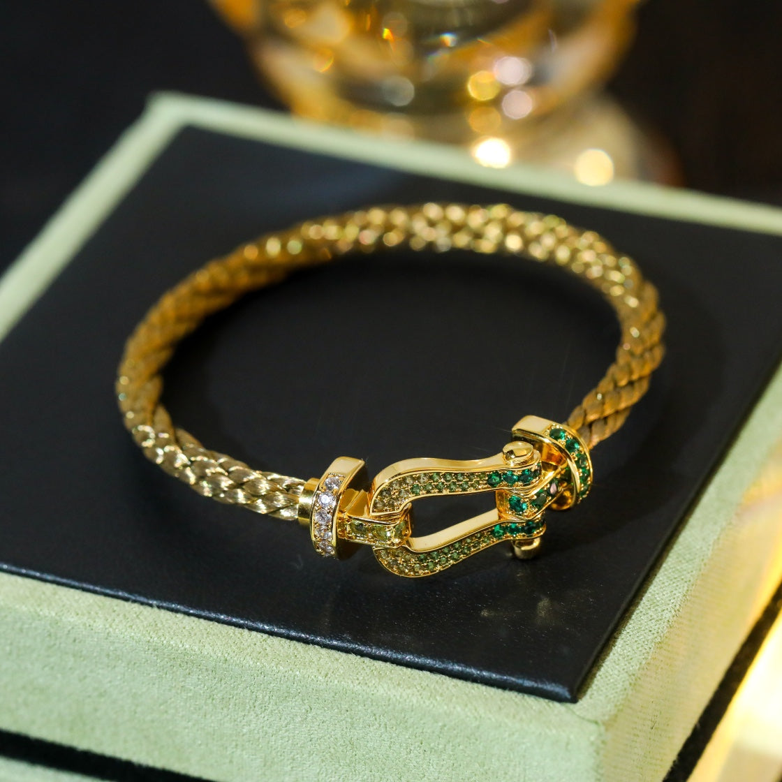 [Super CiCi ]FORCE 10 GOLD GREEN DIAMOND PAVED