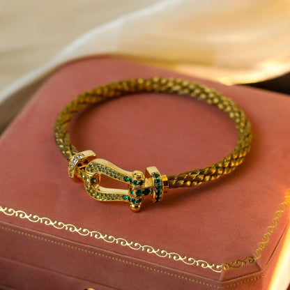 [Super CiCi ]FORCE 10 GOLD GREEN DIAMOND PAVED