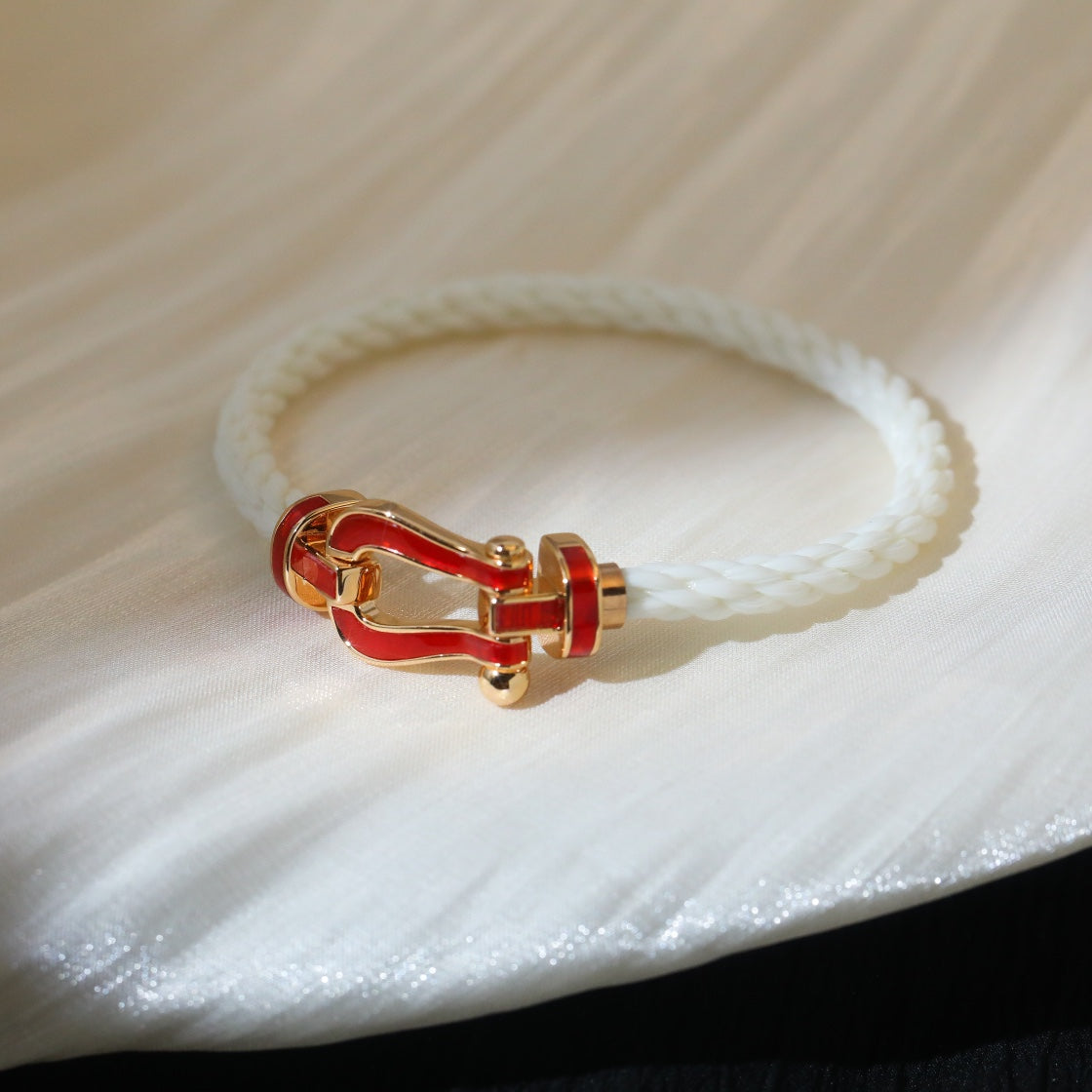 [Super CiCi ]FORCE 10 WHITE TEXTILE DIAMOND PAVED