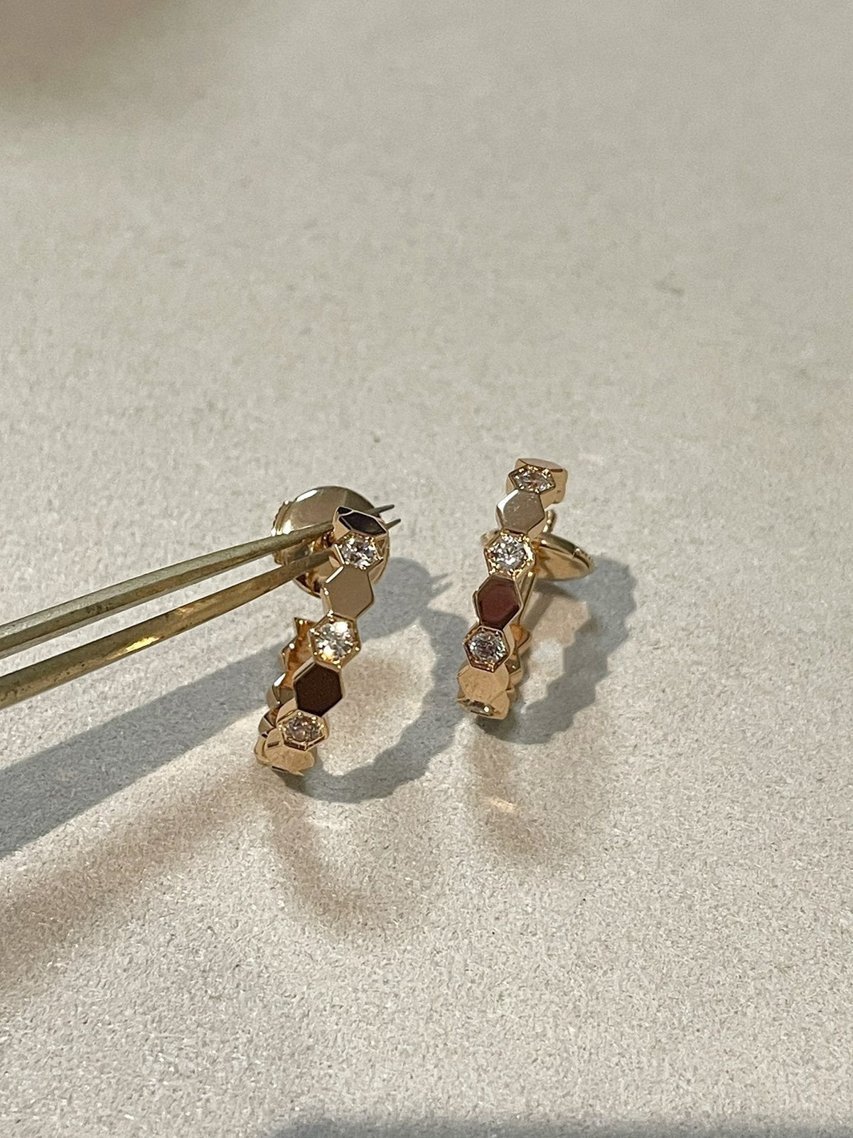 [Super CiCi ]Hollow Design Four-Leaf Clover Flower Shape Earrings