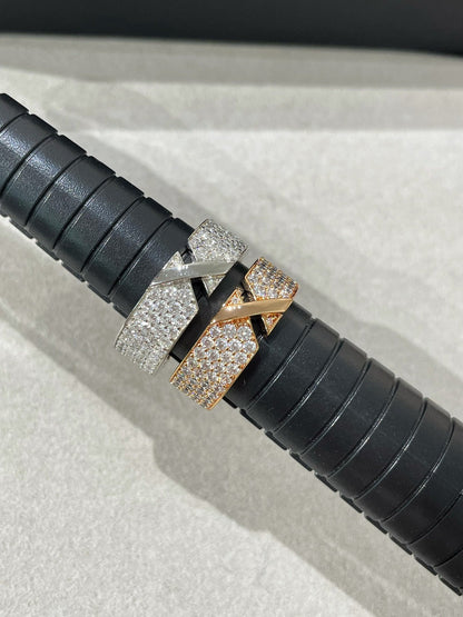 [Super CiCi ]LIENS EVIDENCE  DIAMOND PAVED RING
