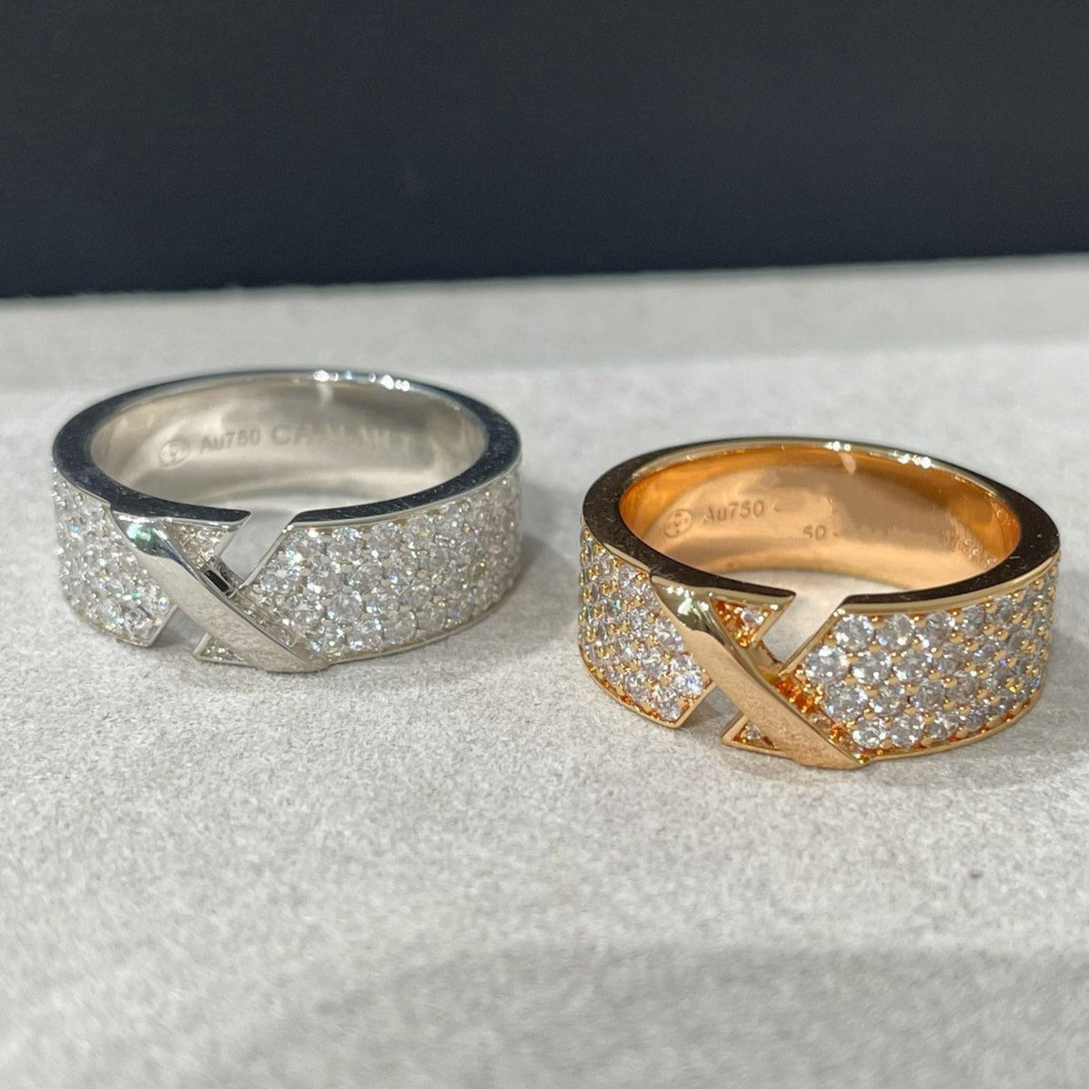 [Super CiCi ]LIENS EVIDENCE  DIAMOND PAVED RING