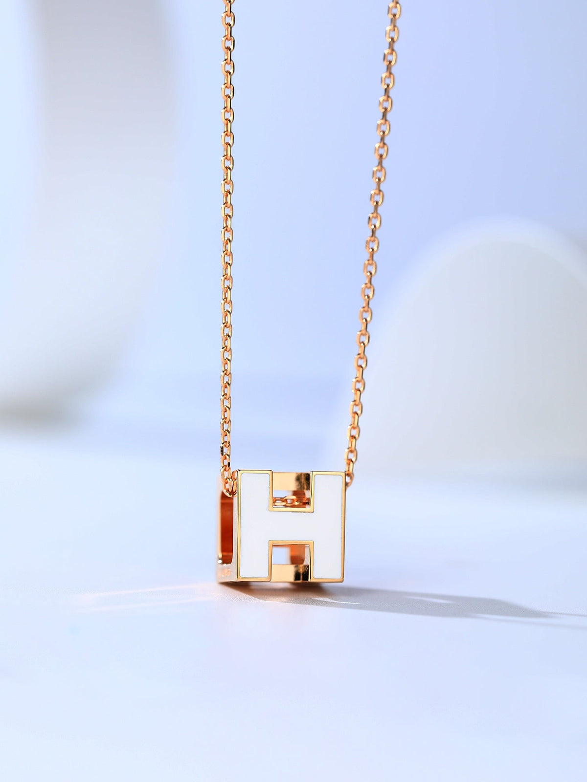 [Super CiCi ]H CAGE PINK GOLD NECKLACE