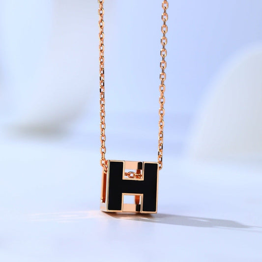 [Super CiCi ]H CAGE PINK GOLD NECKLACE
