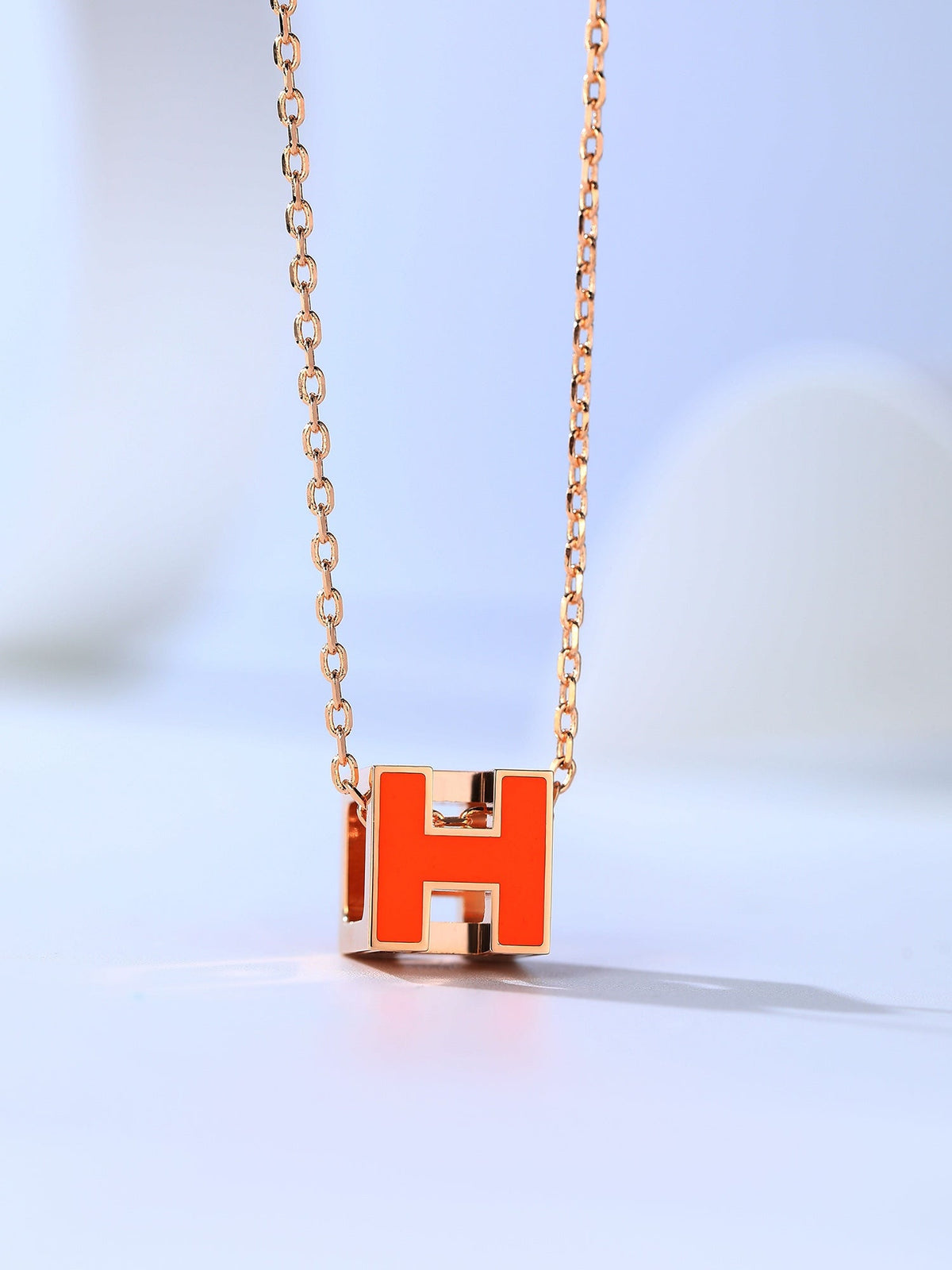 [Super CiCi ]H CAGE PINK GOLD NECKLACE