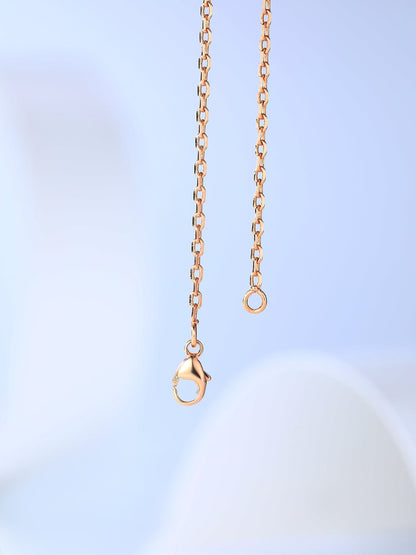 [Super CiCi ]H CAGE PINK GOLD NECKLACE