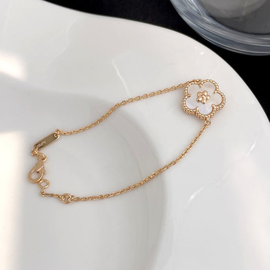 [Super CiCi ]LUCKY SPRING ROSE GOLD MOP BRACELET