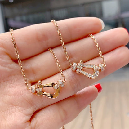 [Super CiCi ]FORCE 10 PINK GOLD DIAMOND NECKLACE