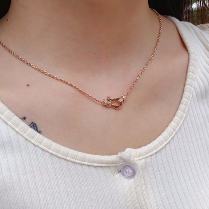 [Super CiCi ]FORCE 10 PINK GOLD DIAMOND NECKLACE