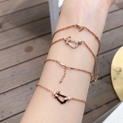 [Super CiCi ]FORCE 10 PINK GOLD DIAMOND NECKLACE