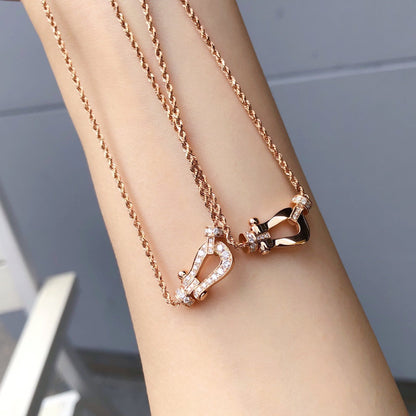 [Super CiCi ]FORCE 10 PINK GOLD DIAMOND NECKLACE