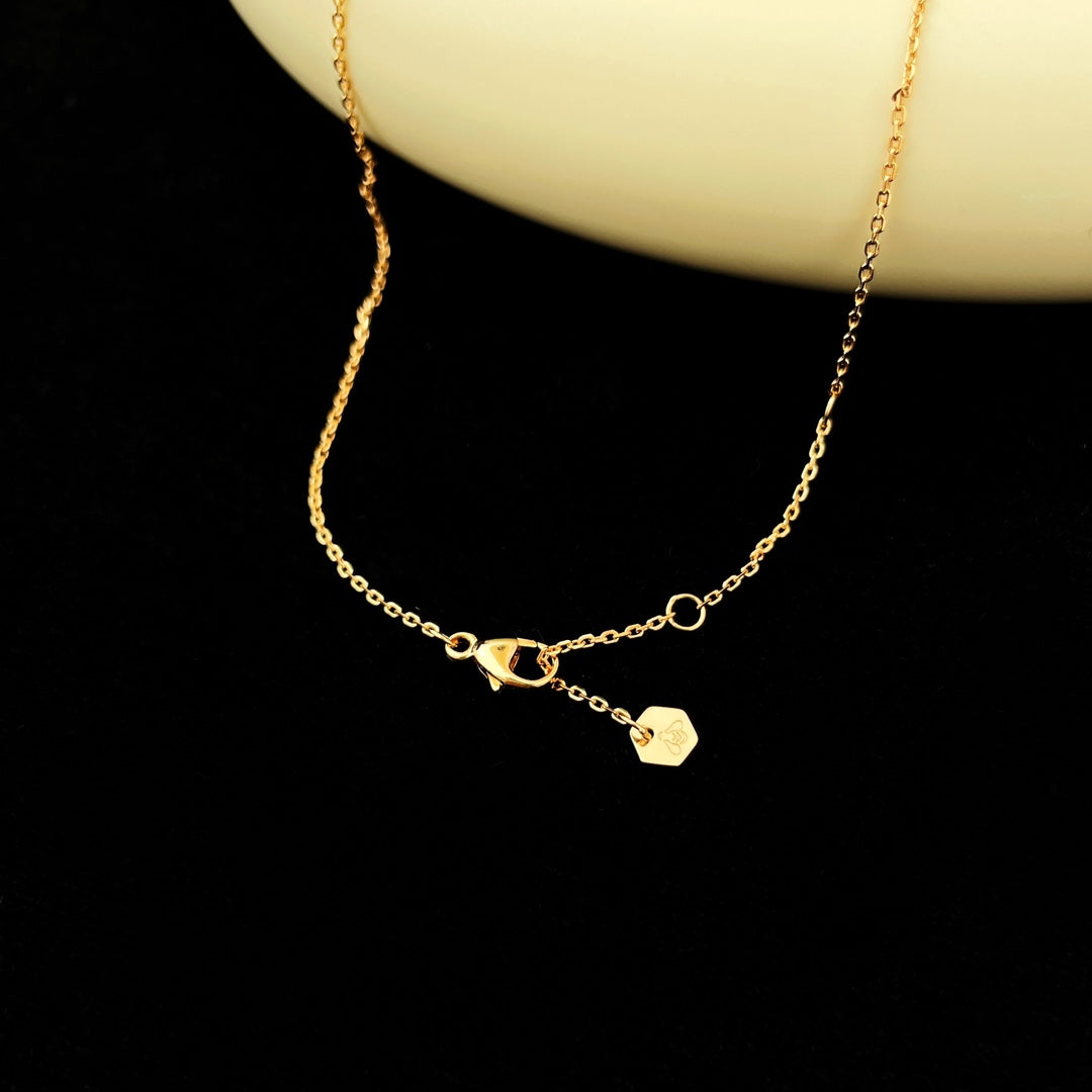 [Super CiCi ]BEE MINI PEDANT DIAMOND NECKLACE