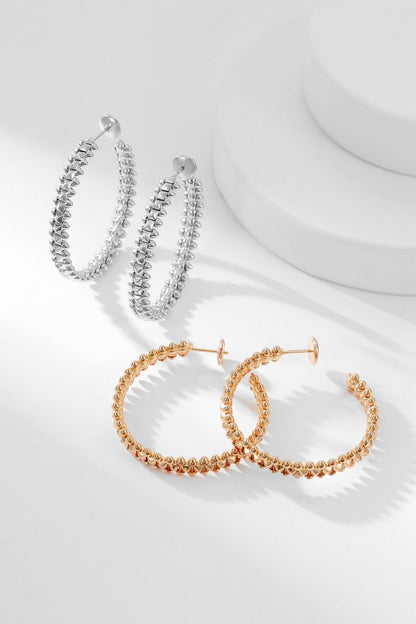 [Super CiCi ]CLASH HOOP EARRINGS