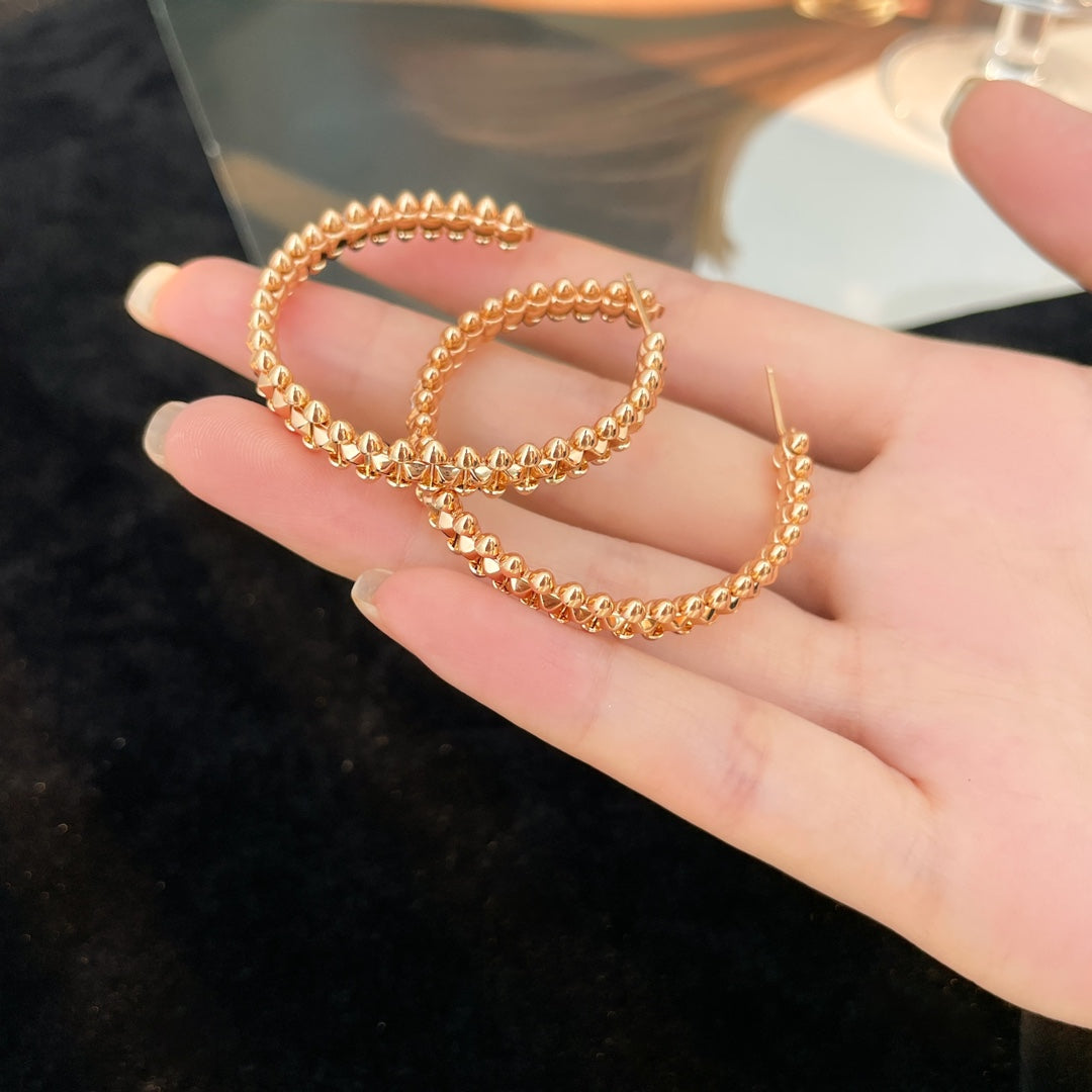 [Super CiCi ]CLASH HOOP EARRINGS
