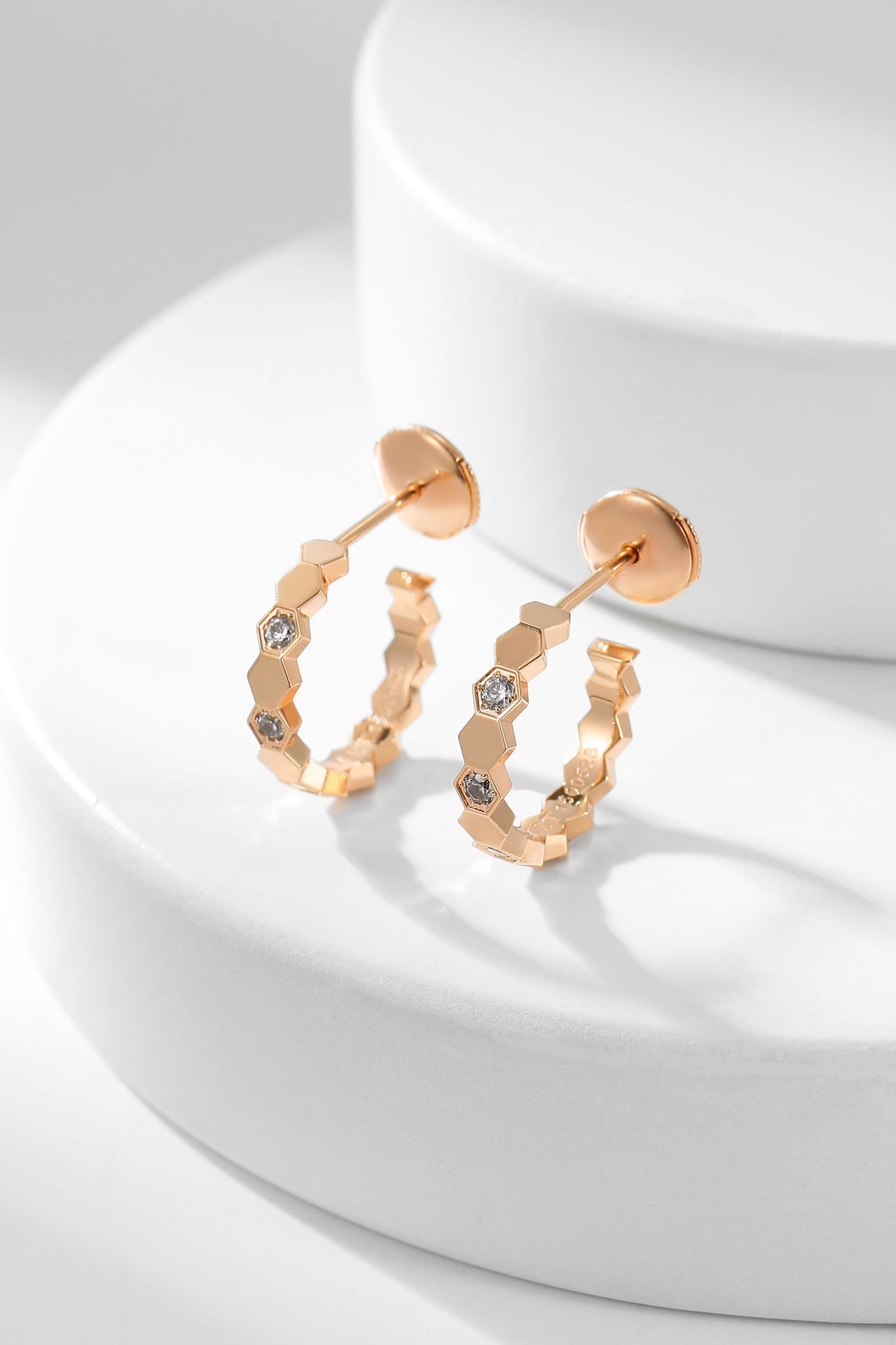 [Super CiCi ]BEE LOVE DIAMOND HOOP EARRINGS