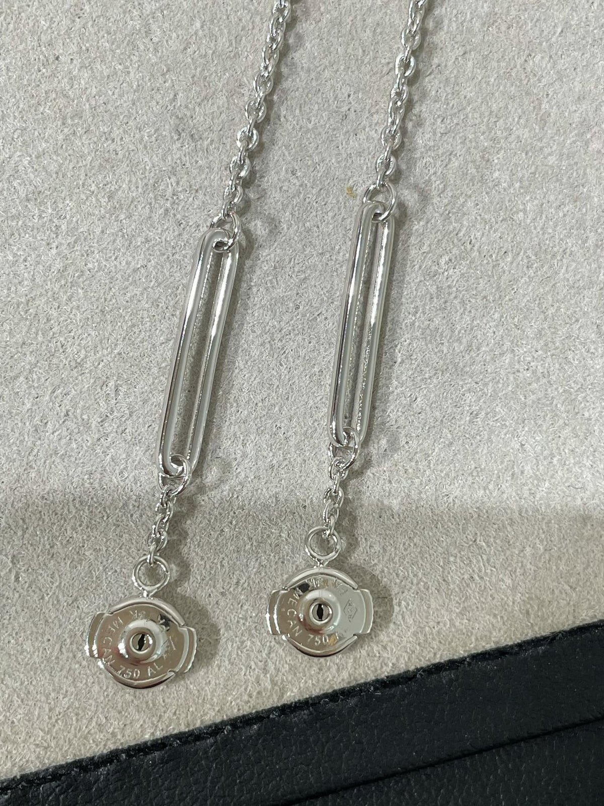 [Super CiCi ]CHAINE CHAOS DIAMOND DROP EARRINGS