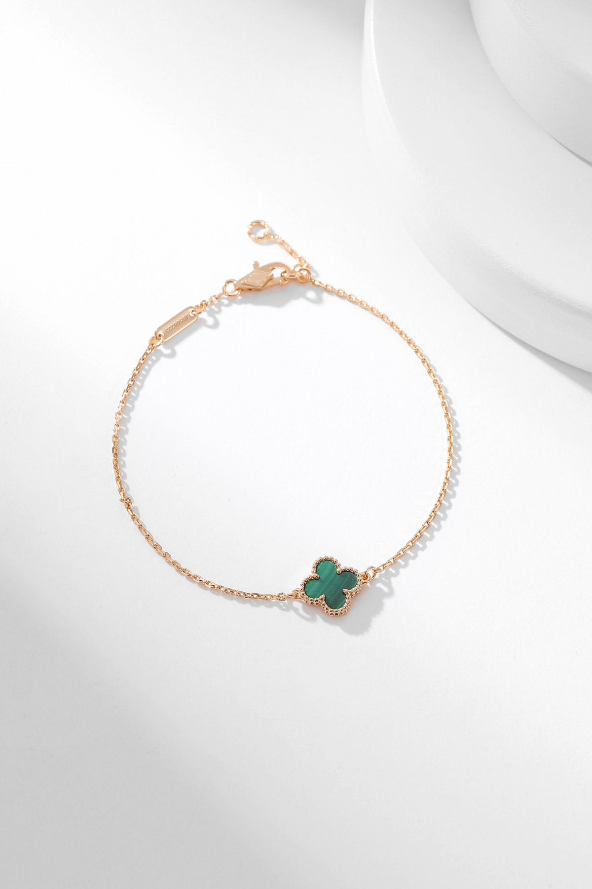 [Super CiCi ]CLOVER BRACELET MALACHITE 1 MOTIF
