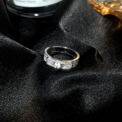 [Super CiCi ]KELLY SILVER DIAMOND RING
