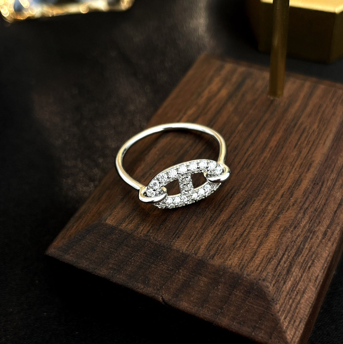 [Super CiCi ]RONDE SMALL SILVER DIAMOND RING