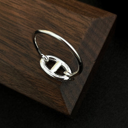 [Super CiCi ]RONDE SMALL SILVER DIAMOND RING