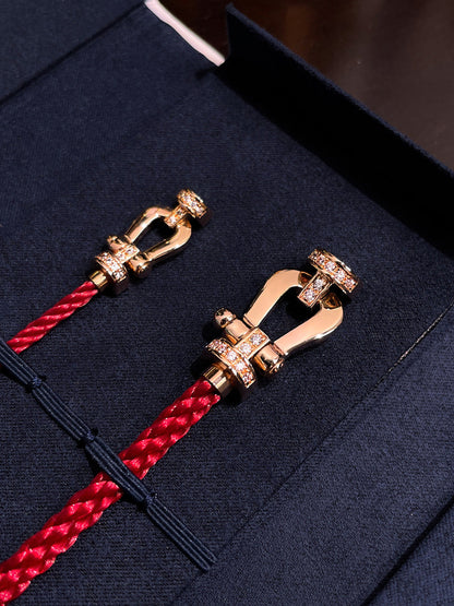 [Super CiCi ]FORCE 10 HALF DIAMOND PINK GOLD RED CORDERI LARGE AND MEDIUM MODEL
