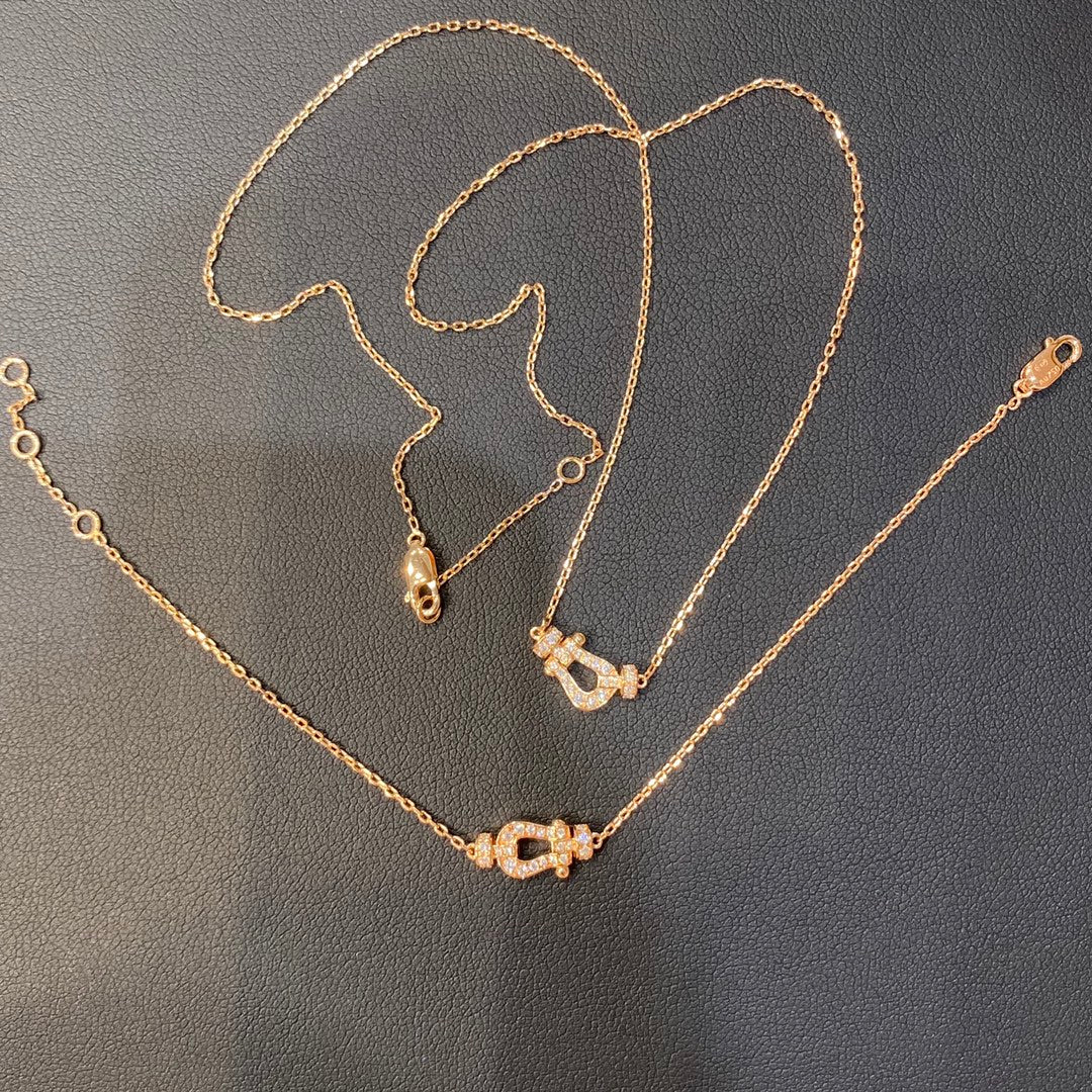 [Super CiCi ]FORCE 10 DIAMOND PINK GOLD NECKLACE MINI MODEL