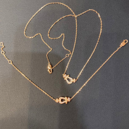 [Super CiCi ]FORCE 10 DIAMOND PINK GOLD NECKLACE MINI MODEL