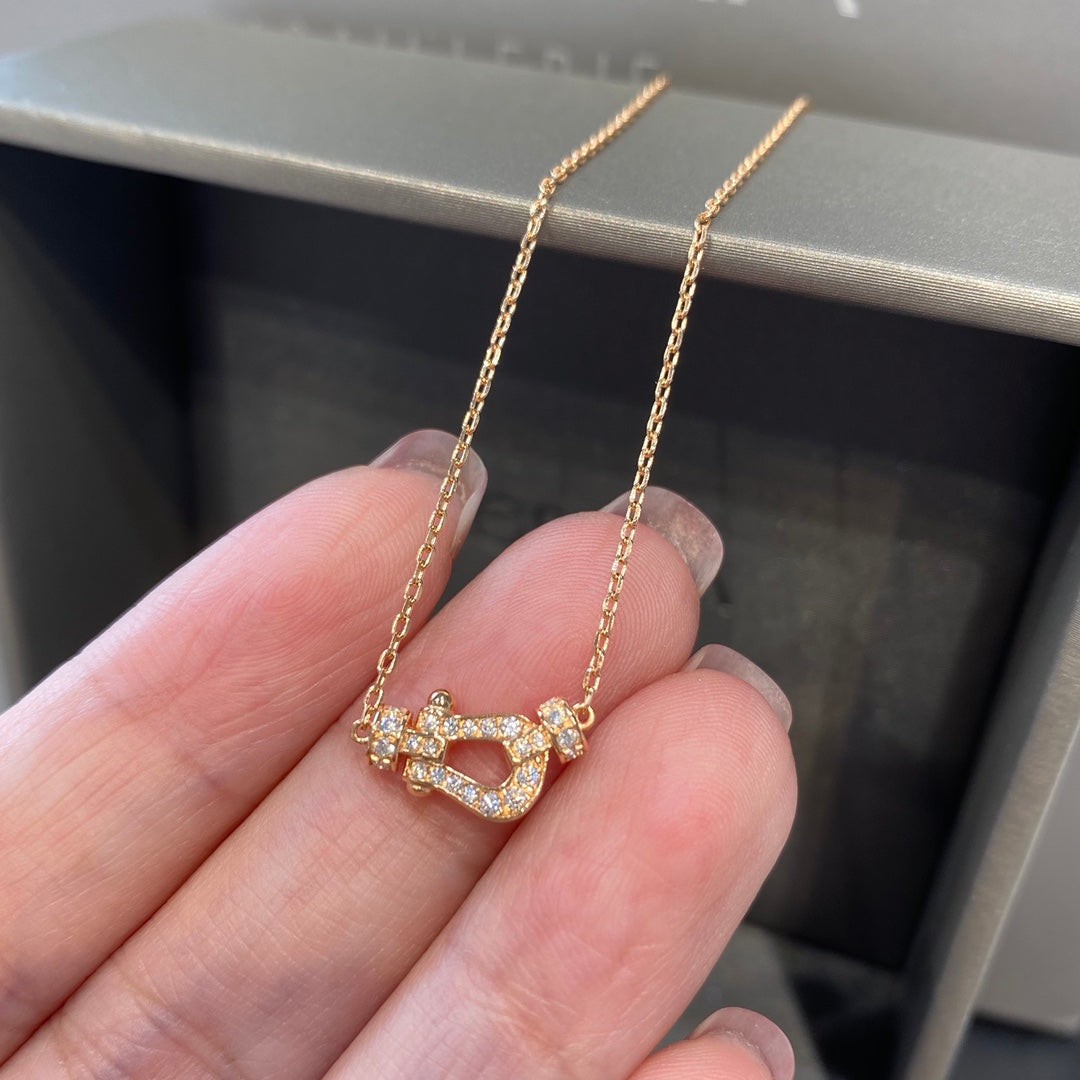 [Super CiCi ]FORCE 10 DIAMOND PINK GOLD NECKLACE MINI MODEL