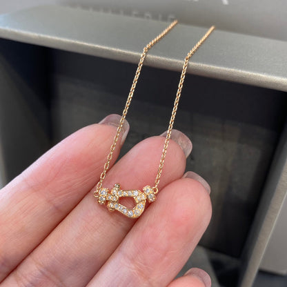 [Super CiCi ]FORCE 10 DIAMOND PINK GOLD NECKLACE MINI MODEL