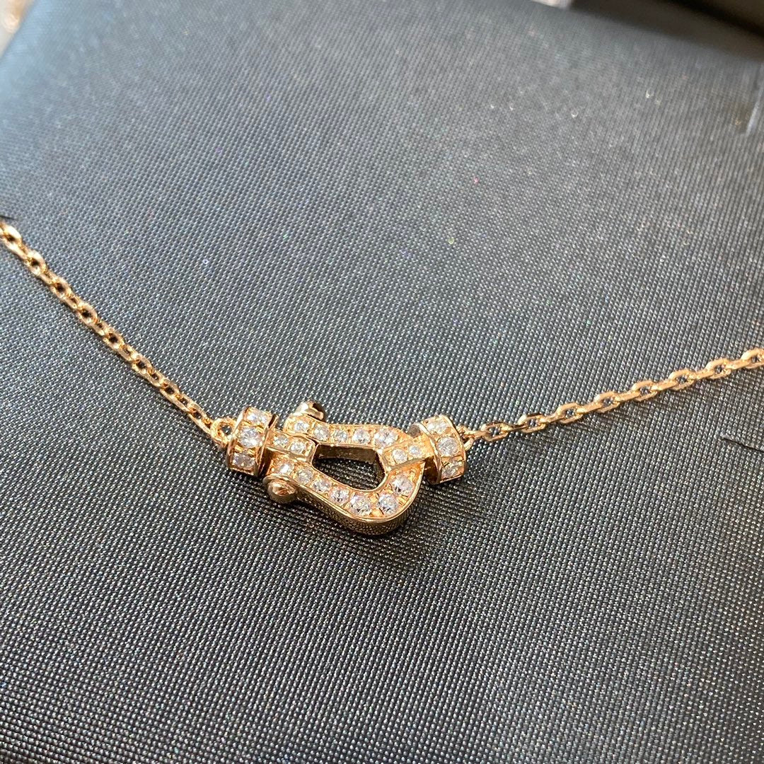 [Super CiCi ]FORCE 10 DIAMOND PINK GOLD NECKLACE MINI MODEL