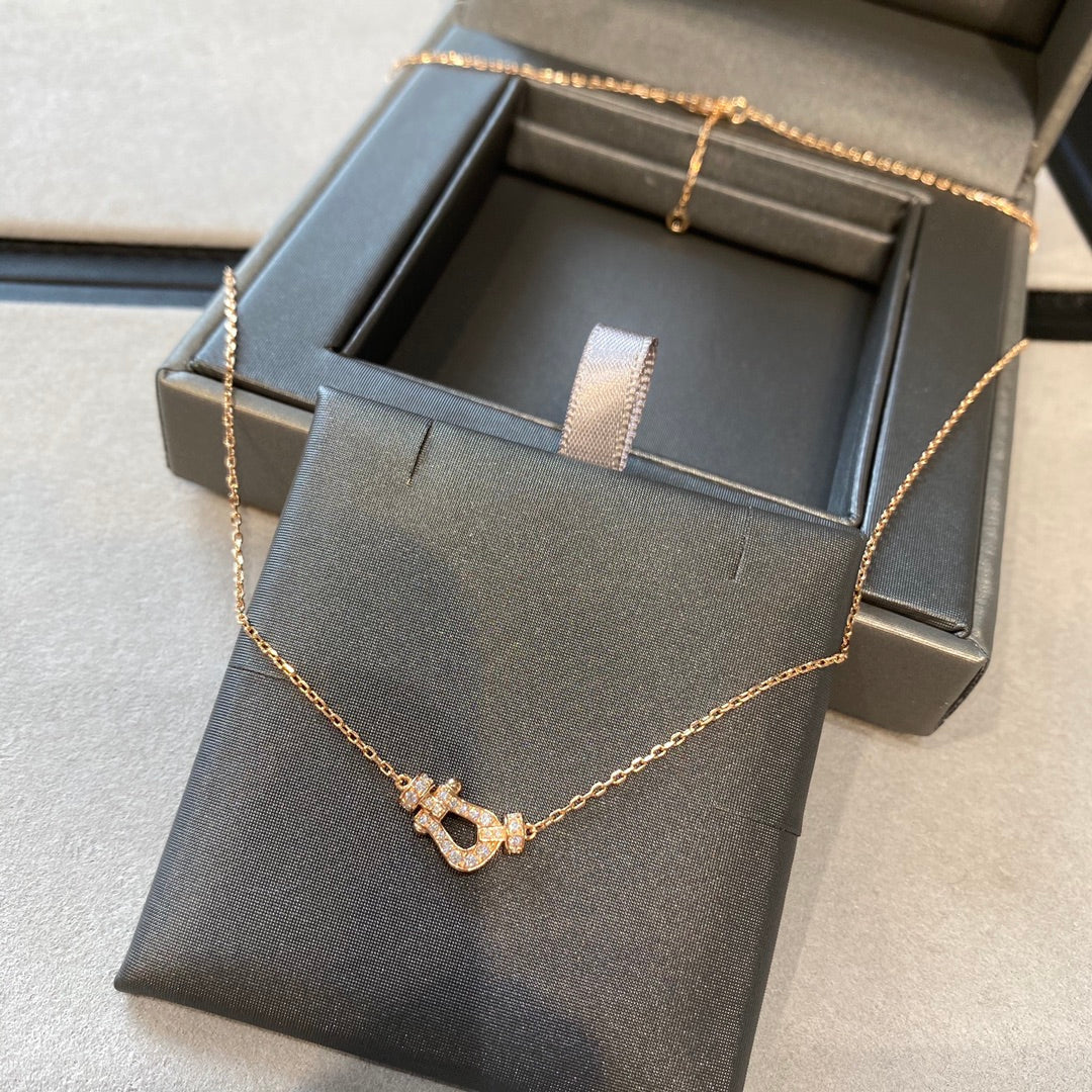 [Super CiCi ]FORCE 10 DIAMOND PINK GOLD NECKLACE MINI MODEL