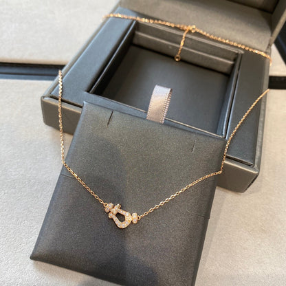[Super CiCi ]FORCE 10 DIAMOND PINK GOLD NECKLACE MINI MODEL