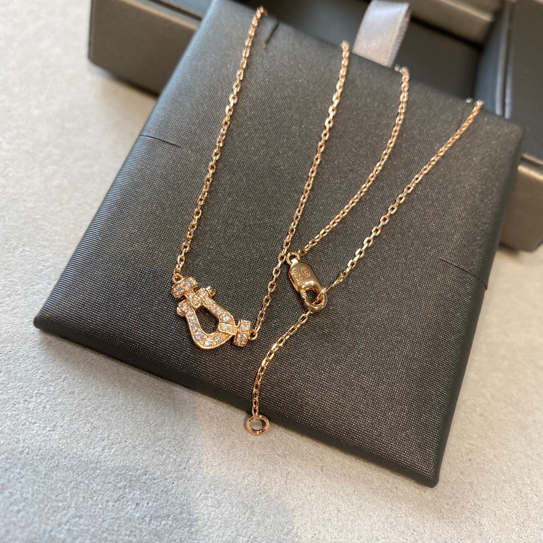 [Super CiCi ]FORCE 10 DIAMOND PINK GOLD NECKLACE MINI MODEL