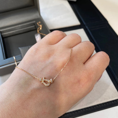 [Super CiCi ]FORCE 10 DIAMOND PINK GOLD NECKLACE MINI MODEL