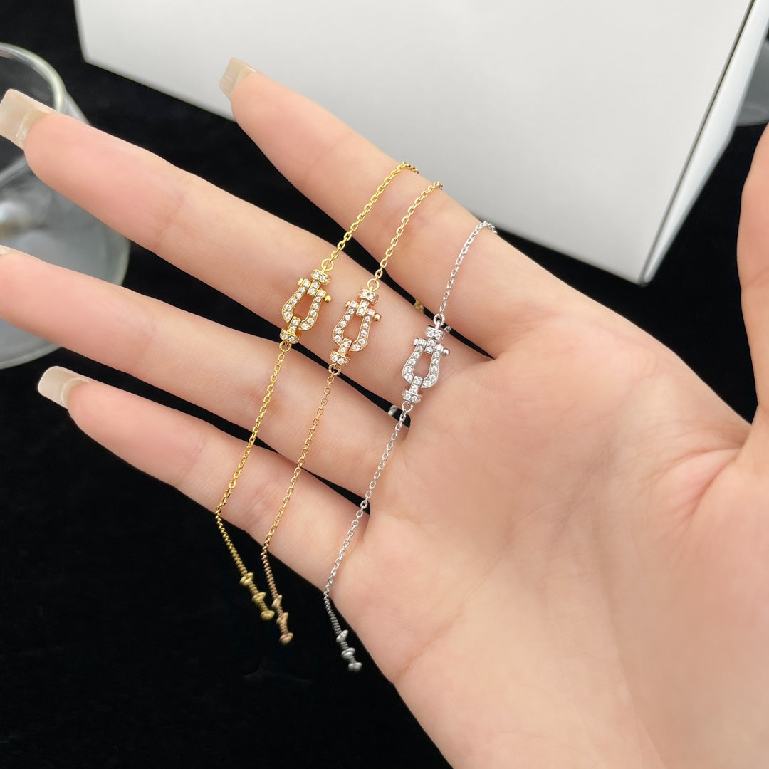 [Super CiCi ]FORCE 10 FULL DIAMOND BUCKLE CHAIN LINK MINI MODEL