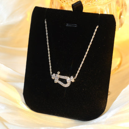 [Super CiCi ]FORCE 10 DIAMOND SILVER NECKLACE MINI MODEL