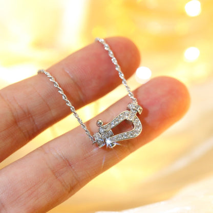 [Super CiCi ]FORCE 10 DIAMOND SILVER NECKLACE MINI MODEL
