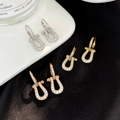 [Super CiCi ]FORCE 10 FULL DIAMOND DROP EARRINGS MEDIUM MODEL