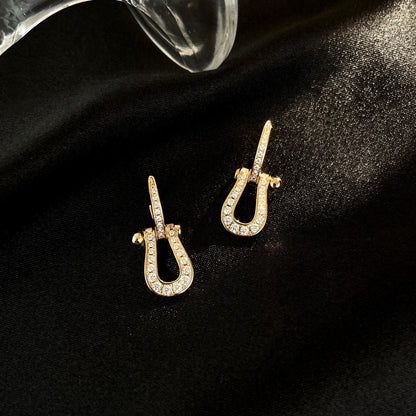 [Super CiCi ]FORCE 10 FULL DIAMOND DROP EARRINGS MEDIUM MODEL
