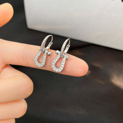 [Super CiCi ]FORCE 10 FULL DIAMOND DROP EARRINGS MEDIUM MODEL